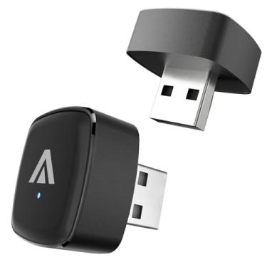 Imagem de Adaptador automotivo D7 2 em 1 sem fio CarPlay e Android – Converte a conexão com fio de fábrica em sem fio para carros 2016+, mini plug & play dongle para carro, atualização OTA, sem atraso para