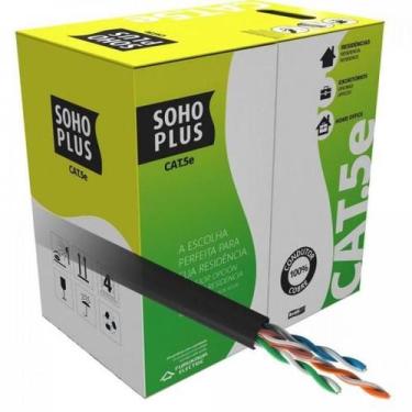 Imagem de Cabo Rede Preto CAT 5e 305m CMX Furukawa - FURUKAWA SOHOPLUS