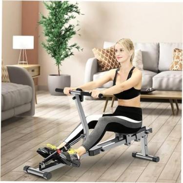 Imagem de Máquina de remo dobrável com resistência ao ar – Remador ajustável para atividades físicas em casa, tamanho 1