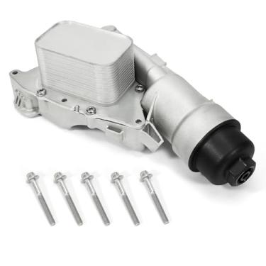 Imagem de Aumzong 11428585235 Conjunto de carcaça de filtro de óleo de motor de alumínio compatível com BMW i8 X1 X2,2014-2019 Mini Cooper, 16-19 Clubman, 17-19 Countryman 1.5L 2.0L Substituto