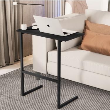 Imagem de Mesa P Notebook Thor Mdp Pés Ferro Preto Preto