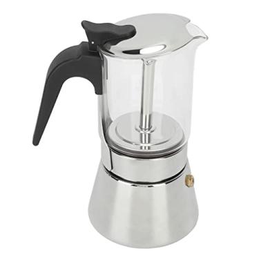 Imagem de Generic Fogão Superior Cafeteira Moka Pote, café Moka Pote Fogão Compatível Bpa Alça Livre Removível para Cafeteria (160ml)