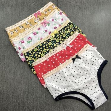 Imagem de Kit 5 Calçolinha Infantil em Poliéster Estampado Cor:Estampas Variadas