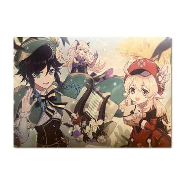 Imagem de Imagem de arte de parede de pôster Genshins Impacts Hutao Anime Art