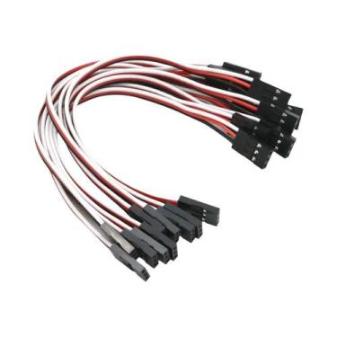 Imagem de Cabo De Extensão Servo 10pcs Macho Para Macho Para Plugue JR 100mm 150