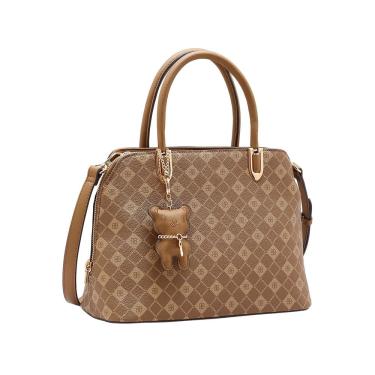 Imagem de Bolsa Feminina Chenson Monograma Elemento Grafico - Alça de Mão - Natural  3485386