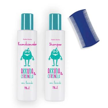Imagem de Kit shampoo-condic-pente Arruda Citronela p/piolhos (2000+1204+1317) (9510)