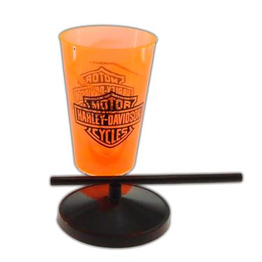 Imagem de Copo Plastico Personalizado Festas Bares Laranja 20x10x10Cm