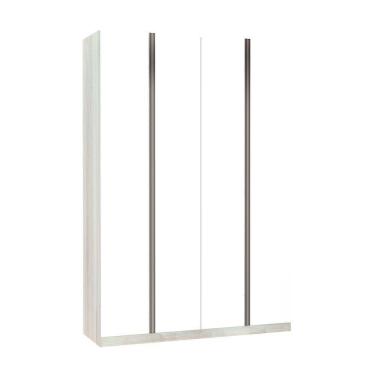Imagem de Guarda-roupa 4 Portas 160 Cm Legno Crema Com Branco Mat
