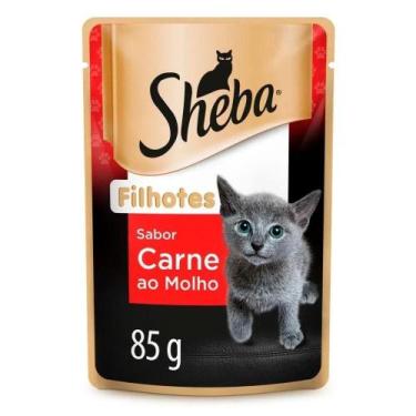 Imagem de Kit Ração Úmida para Gatos Filhotes Sabor Carne ao Molho 20 Unidades S