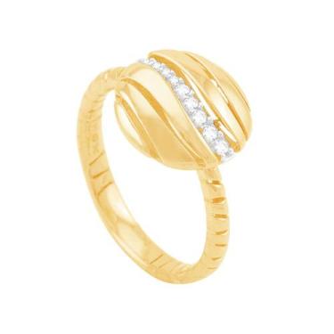 Imagem de Anel em Ouro 18k Círculo com Diamantes - AU8589 - BRUNA TESSARO JOIAS,