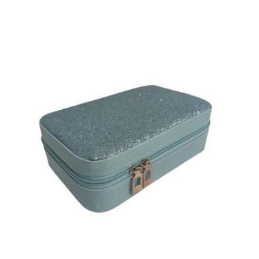 Imagem de Nécessaire Porta Joias 16x11x5cm com Divisória e Zíper - FWB / DCARTE,