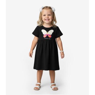 Imagem de Vestido Infantil em Molecotton Select Preto
