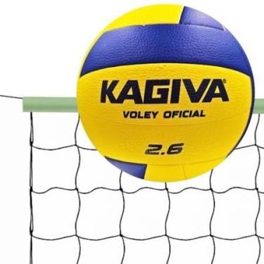 Imagem de Kit Bola Vôlei Kagiva 2.6 Rede 7 Metros