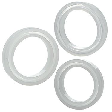 Imagem de Funshowcase Pulseira geométrica facetada de tamanho sortido para joias, molde de silicone fino, para argila de polímero, artesanato, resina epóxi 3 peças no conjunto