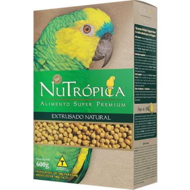 Imagem de Ração Seca Extrusada Natural Nutrópica para Papagaios - 600 g