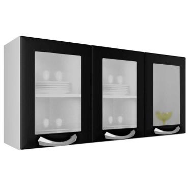 Imagem de Armário 3 Portas com Vidro Premium Itatiaia IPV3-120