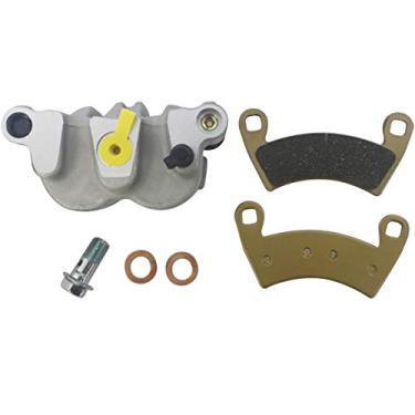 Imagem de M MATI Pinça de freio frontal esquerda com pastilhas sem suporte de montagem para Polaris MVRS 700 800 4X4 Ranger 500 2X4/4X4 570 CREW 570 Tamanho completo 700 LSV 2010-2012 GEM EM1400 1912123