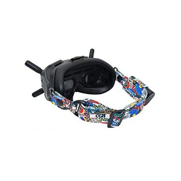 Imagem de Hooshion Alça de cabeça ajustável para DJI FPV Goggles V2, faixa de cabeça personalizada para óculos DJI FPV e óculos Fatshark, acessórios de substituição de alça de óculos
