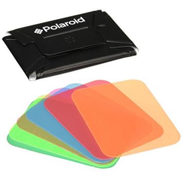 Imagem de Polaroid Difusor universal de gel macio (inclui géis azul, vermelho, verde, âmbar, amarelo e rosa) para Canon EOS, Nikon, Olympus, Pentax, Sony, Sigma e outras unidades de flash externas