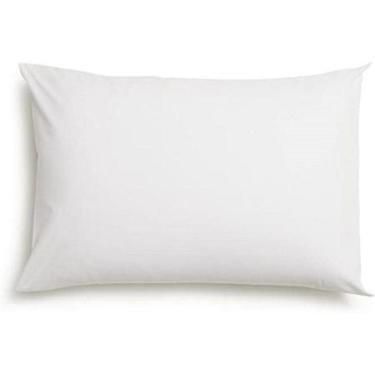 Imagem de Fronha Avulsa Branca Lisa Envelope Malha Travesseiro 70X50Cm