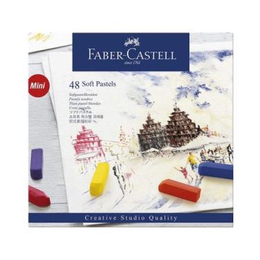 Imagem de Giz Pastel Seco Mini Faber Castell 48 Cores