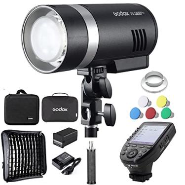 Imagem de Godox Ad300 Pro 300W Flash C/60Cm Softbox E Godox Xpro-S Tragem Flash 2,4G 2600Mah 320 Modelagem Bi-Cor De 12W De 12W Led Compatível Com Câmeras Canon Sony Fuji Olympus, Etc.