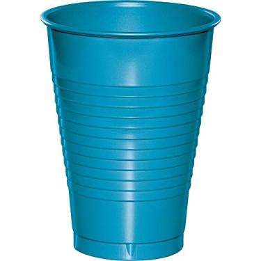Imagem de Creative Converting 28103971 20 unidades de ta as de pl stico coloridas, Turquoise, 12 oz, 1