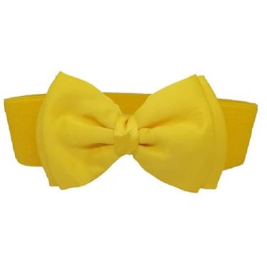 Imagem de ROWAGY Ocidental feminino elástico laço elástico cintura alta designer espartilho laço cinto blusa jeans vestido saia cintura