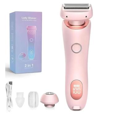 Imagem de Láquina de barbear Duskofficial, Glide Pro 3.0, máquina de barbear oficial da Dusk, Silkglide Pro elétrica 2 em 1, aparador de biquíni impermeável IPX7, para uso a seco e húmido (cor-de-rosa)