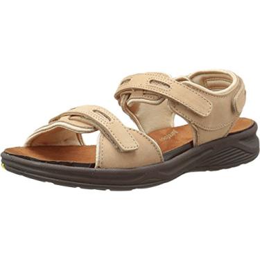Imagem de Sandália feminina Drew Cascade Barefoot Freedom casual confortável com palmilha removível, Arena, 7.5 Narrow