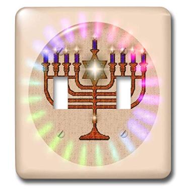 Imagem de 3dRose LLC lsp_8351_2 Menorah Peace, interruptor duplo