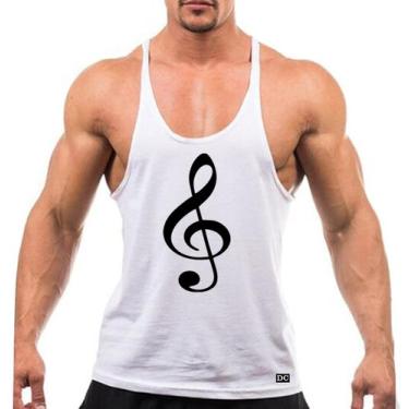 Imagem de Camiseta Regata Cavada Masculino Academia Treino Musculação Personaliz