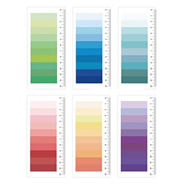 Imagem de Tvoip Marcadores de Página Coloridos de 900 Peças, 6 Conjuntos de Abas Adesivas, Bandeiras de Notas Adesivas de Néon, Bandeiras de Página Translúcidas Graváveis À Prova D'Água para Livros, Marcadores,