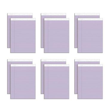 Imagem de TOPS Blocos de escrita Prism, 21,5 cm x 29,5 cm, Regra Legal, Orquídea, Perfurado, 50 Folhas, Pacote com 12 (63140)