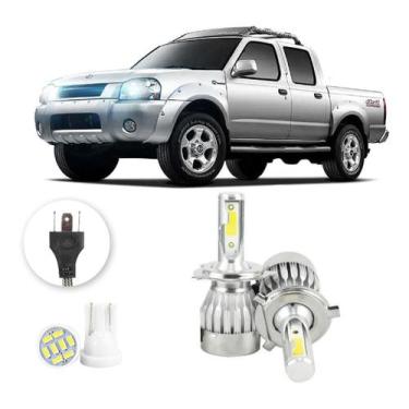 Imagem de Lampadas Led Nissan Frontier 1998 A 2007 H4 20000lm - V10, Branco