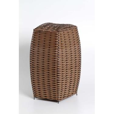 Imagem de Cesto Retangular Grande Junco Sintético Marina Decorações