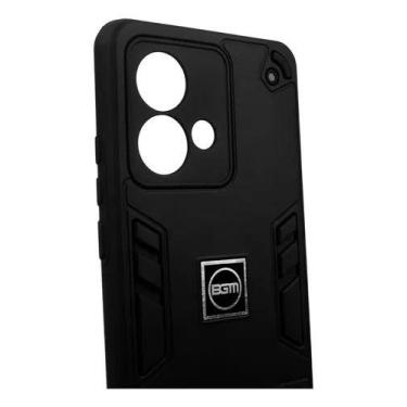 Imagem de Capa Capinha Armadura Resistente Para Moto Edge 40 NEO 5G Case Preta -