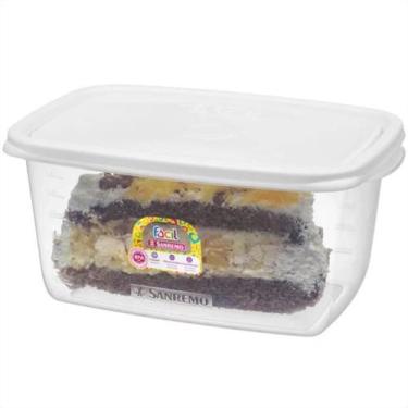 Imagem de Pote Retangular Cores Sortidas 1400ml - 185/6 - SANREMO