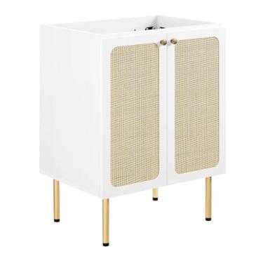 Imagem de Modway Armário de banheiro Chaucer 61 cm branco (lavatório não incluído), 30