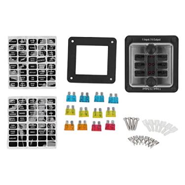 Imagem de 6way Block e Indicador de Aviso de LED para carro, marinho, barco, RV, 30a por canal, 100a total, durável, fácil instalação, Circuito elétrico marinho automotivo Pro