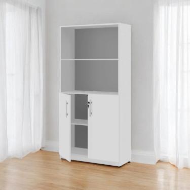 Imagem de Armário Estante com Prateleiras Light Branco