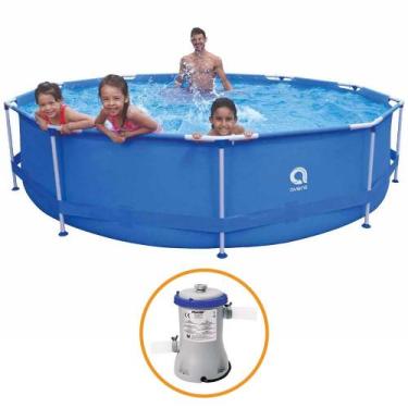 Imagem de Piscina Estrutural Armação 6125 Litros + Bomba Filtro Avenli Jilong, 1