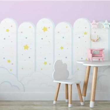 Imagem de Adesivo Infantil Lavável Cerca Ripado Educativa 3 unid. Ideal Para Escola Parede Quarto Menino Menina Brinquedoteca