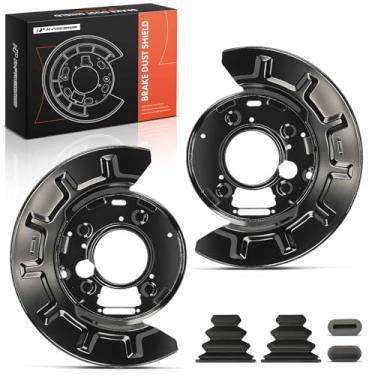 Imagem de A-Premium Protetor contra poeira de freio traseiro e passageiro compatível com modelos Chevrolet e GMC - Silverado 2500 3500 HD, Sierra 2500 3500 HD, 2011-2019, conjunto de 2 peças