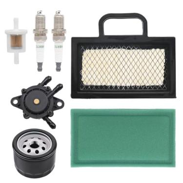 Imagem de NIMTEK Kits de ajuste de filtro de ar 499486 499486S serve para motores B&S Intek Extended Life Series V-Twin 18-26 HP para JD L120 L118 LA135 LA120 LA130 D140 D130 Trator cortador de grama