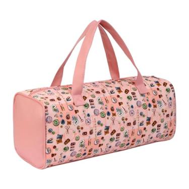 Imagem de shamjina Organizador de armazenamento de fios, portátil, para viagem, para transporte de tecido Oxford, organizador de lã para tricô, novelos de fios, agulhas, Moldes de Costura