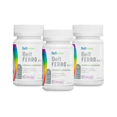 Imagem de 3x Multivitamínico Belt Ferro Com Vitamina C Ácido Fólico - Belt Nutrition
