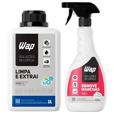 Imagem de Detergente Concentrado Limpa Extrai Removedor Manchas Tecidos Carpete Estofados Não Danifica Biodegradável - Wap