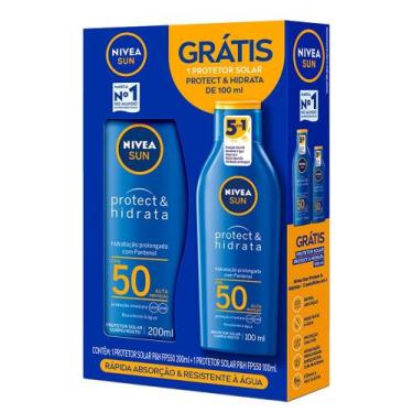 Imagem de Kit Protetor Solar Nivea Sun Protect e Hidrata Fps50 200ml + Protetor 